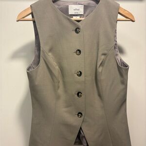 Aritzia Wilfred Beige Regal Vest